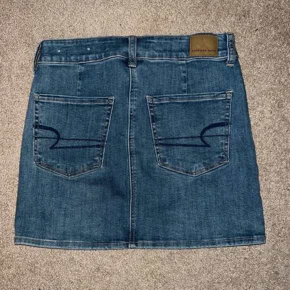American Eagle Womens Hi-Rise Mini Jean Skirt size 6 - Picture 7 of 7